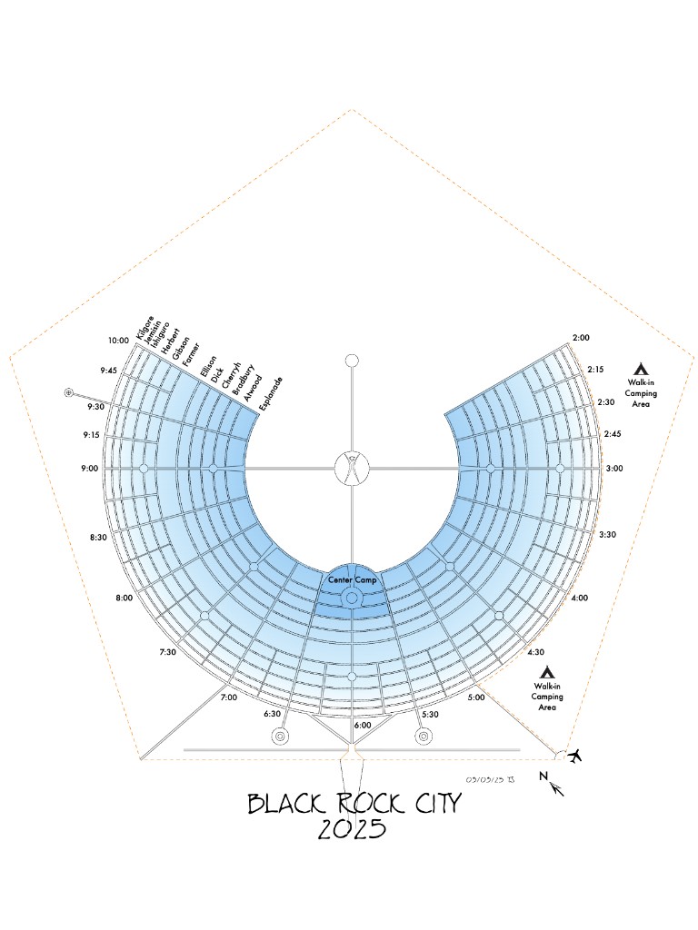 Black Rock City 2025 map